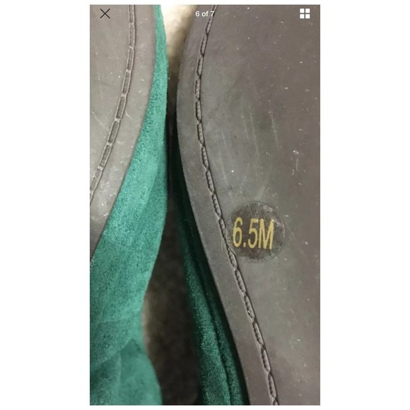 Tory Burch size 6.5 eddie flats green - Picture 6 of 8
